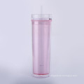 16 oz Plastic Double Wall Tumbler Insulation Drinking Cups Mugs Drink Mug Travel tumbler Plastic Mug